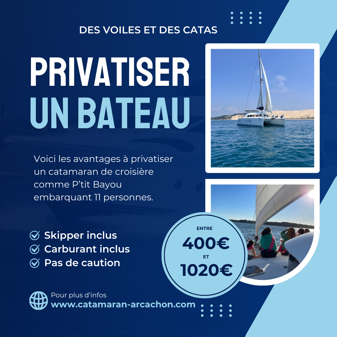 Tarif d’une privatisation de bateau sur le bassin d’arcachon